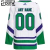 Carolina Hurricanes Trikot Custom Adidas 2023-24 Weiss Authentic - Kinder